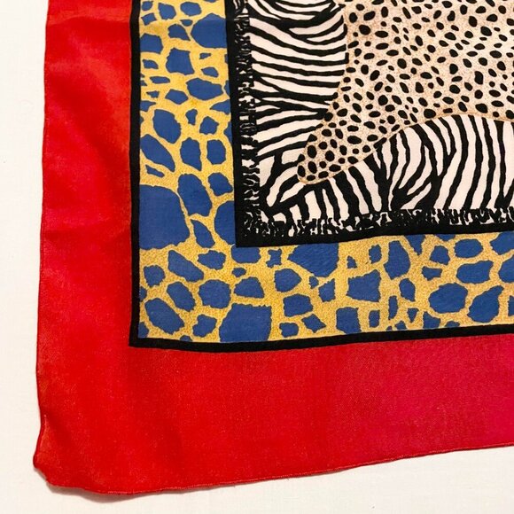 Vintage Semeley Scarf 45 x 45 Inch Made in Turkey - Picture 10 of 16